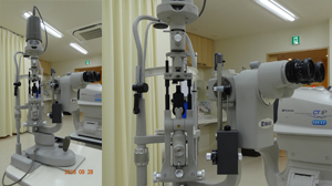 コンタクトレンズ用の顕微鏡（TAKAGI社SM70N）